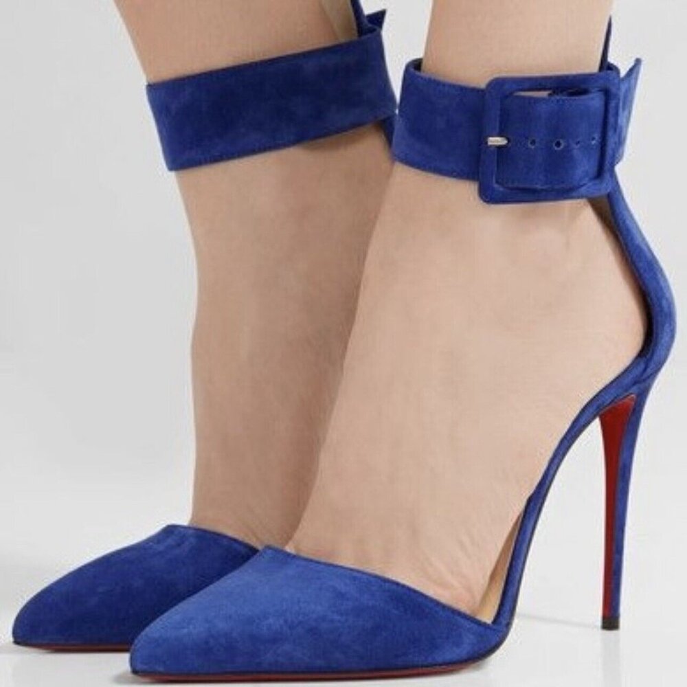 Christian Louboutin Blue Heels